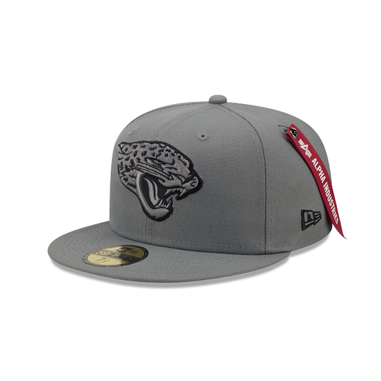 Alpha Industries X Jacksonville Jaguars Gray 59FIFTY Fitted Hat - New Era Cap