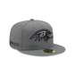 Alpha Industries X Baltimore Ravens Gray 59FIFTY Fitted Hat