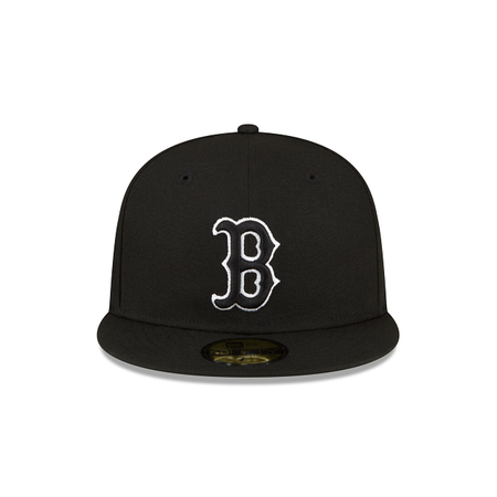 Boston Red Sox Sidepatch Black 59FIFTY Fitted Hat