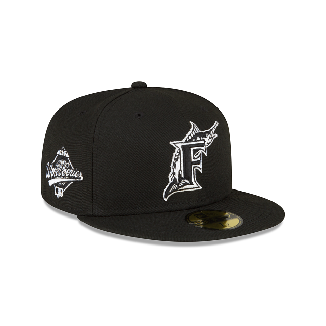 Miami Marlins Sidepatch Black 59FIFTY Fitted Hat – New Era Cap