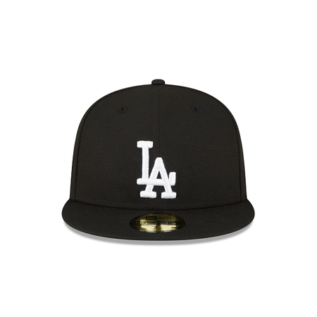 Los Angeles Dodgers Sidepatch Black 59FIFTY Fitted Hat
