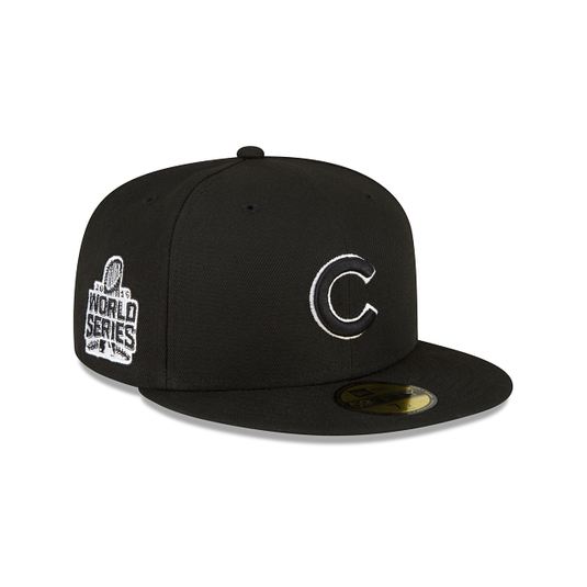 Chicago Cubs Sidepatch Black 59FIFTY Fitted Hat - New Era Cap