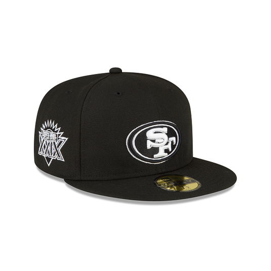 San Francisco 49ers Sidepatch Black 59FIFTY Fitted Hat - New Era Cap