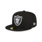 Las Vegas Raiders Sidepatch Black 59FIFTY Fitted