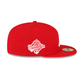 Atlanta Braves Sidepatch Red 59FIFTY Fitted Hat