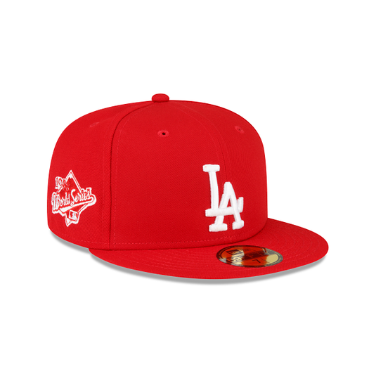 Los Angeles Dodgers Sidepatch Red 59FIFTY Fitted Hat - New Era Cap