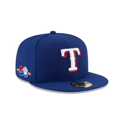 Texas Rangers 50th Anniversary Authentic Collection 59FIFTY Fitted Hat