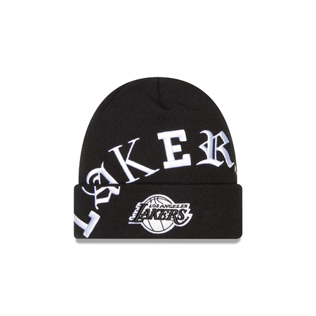 Los Angeles Lakers Blackletter Knit Hat