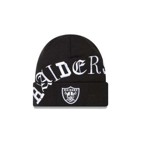 Las Vegas Raiders Blackletter Knit Hat