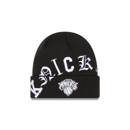 New York Knicks Blackletter Knit Hat