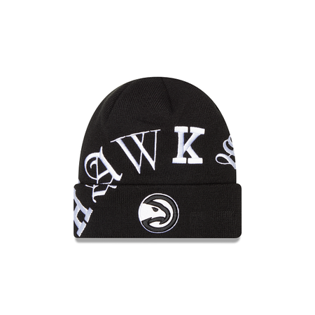 Atlanta Hawks Blackletter Knit Hat
