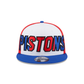 Detroit Pistons NBA Authentics: 2023 Back Half Edition 9FIFTY Snapback Hat