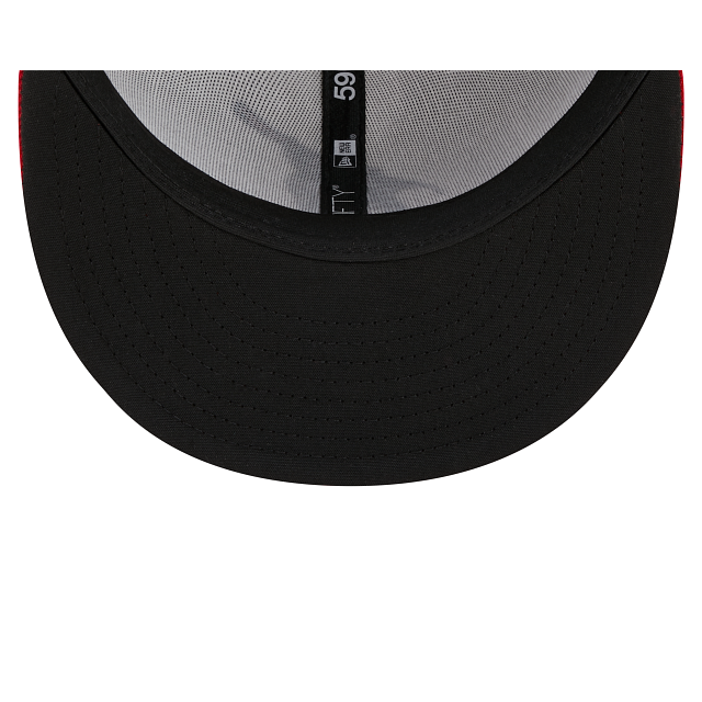 Men's Louisville Murcielagos New Era Black/Red Copa de la Diversion 59FIFTY  Fitted Hat