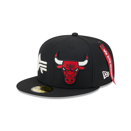 Alpha Industries X Chicago Bulls Dual Logo 59FIFTY Fitted Hat