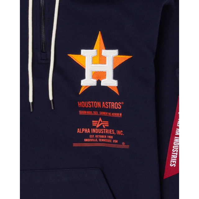 Alpha Industries X Houston Astros Zipper Hoodie – New Era Cap