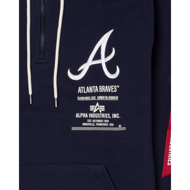 Alpha Industries X Atlanta Braves Zipper Hoodie – New Era Cap