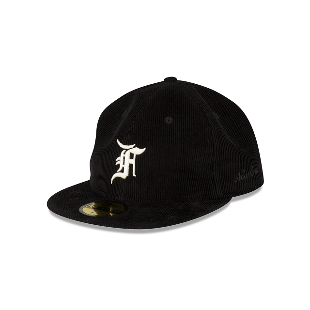 Fear of God Essentials Corduroy Black 59FIFTY Fitted Hat – New Era Cap