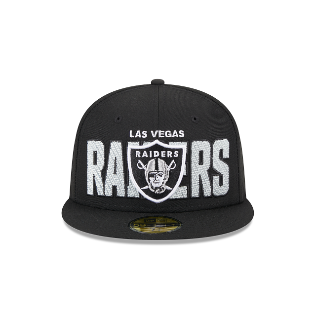 New Era Men's Las Vegas Raiders 2023 Sideline Pinwheel 59FIFTY Fitted Hat - 7 1/8 Each