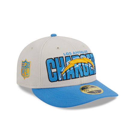 Los Angeles Chargers 2023 Draft Low Profile 59FIFTY Fitted Hat
