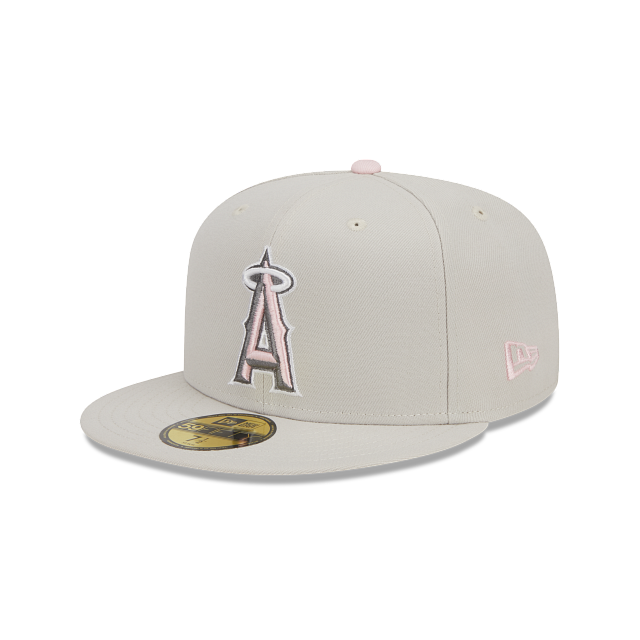 Las Vegas Aviators New Era On-Field 2023 Mother's Day LV Cream/Pink 59FIFTY Fitted Hat 6 7/8