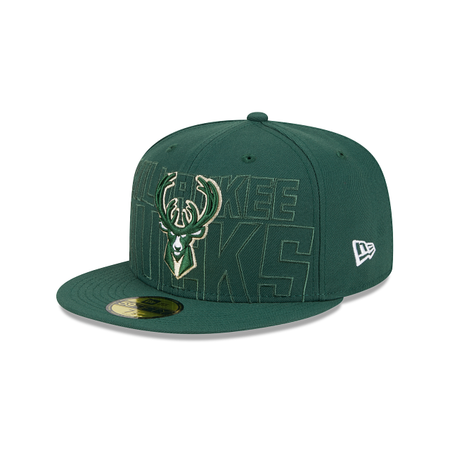 Milwaukee Bucks NBA Authentics 2023 Draft 59FIFTY Fitted Hat