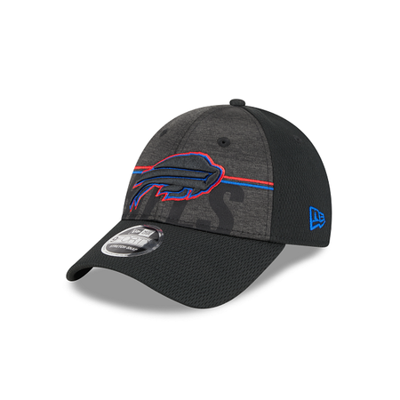 Buffalo Bills 2023 Training Black 9FORTY Stretch Snap Hat