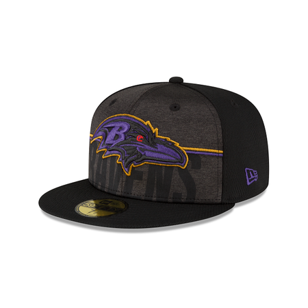 Baltimore Ravens 2023 Training Black 59FIFTY Fitted Hat