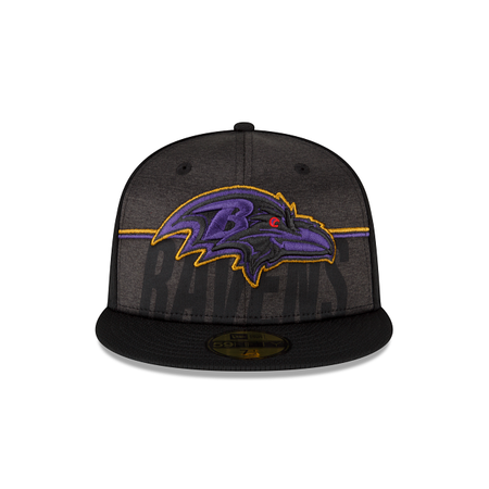 Baltimore Ravens 2023 Training Black 59FIFTY Fitted Hat