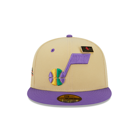 Utah Jazz Tan 59FIFTY Fitted Hat