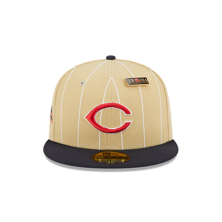 Cincinnati Reds Pinstripe 59FIFTY Fitted Hat
