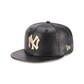 New York Yankees Leather 59FIFTY Fitted Hat