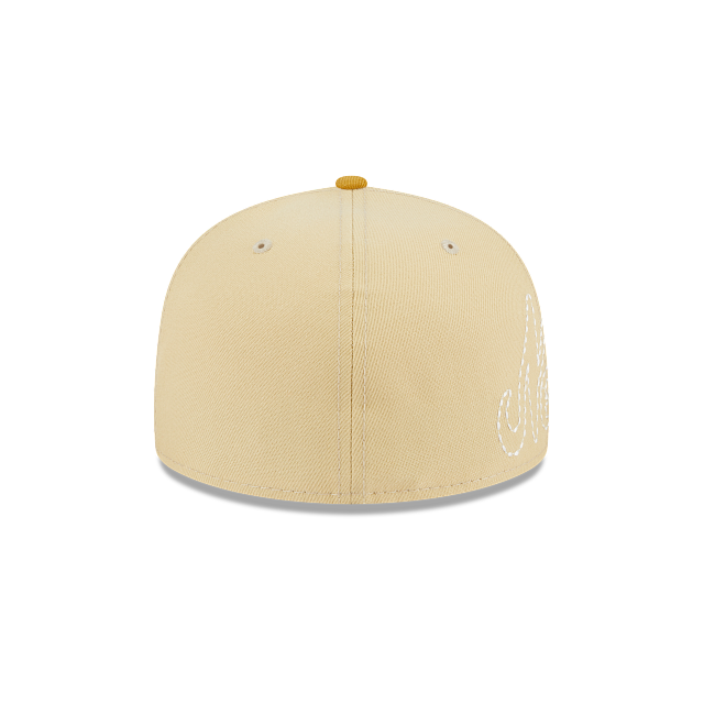 New Era Cap Script 59FIFTY Fitted Hat, Brown - Size: 6 7/8, by New Era