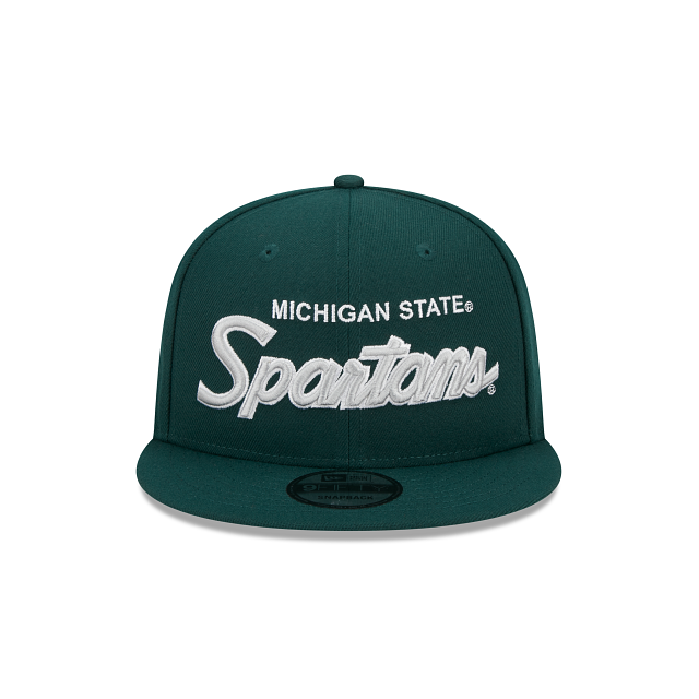 Michigan State Spartans Script Green 9FIFTY Snapback Hat