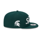 Michigan State Spartans Script Green 9FIFTY Snapback Hat