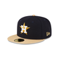 Houston Astros Gold 59FIFTY Fitted Hat