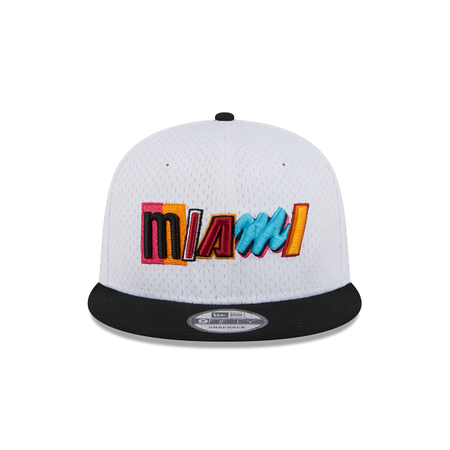 Miami Heat Mesh Crown 9FIFTY Snapback Hat