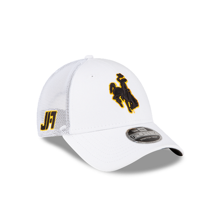 JA17 Wyoming Cowboys White Mesh 9FORTY Snapback Hat
