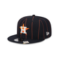 Houston Astros Pinstripe Visor Clip 9FIFTY Snapback Hat