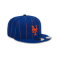 New York Mets Pinstripe Visor Clip 9FIFTY Snapback Hat
