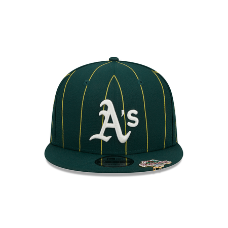Oakland Athletics Pinstripe Visor Clip 9FIFTY Snapback Hat