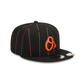 Baltimore Orioles Pinstripe Visor Clip 9FIFTY Snapback Hat