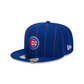 Chicago Cubs Pinstripe Visor Clip 9FIFTY Snapback Hat