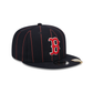 Boston Red Sox Pinstripe Visor Clip 9FIFTY Snapback Hat