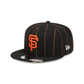 San Francisco Giants Pinstripe Visor Clip 9FIFTY Snapback Hat