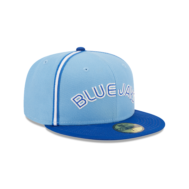 Toronto Blue Jays Light Yellow Under Visor 59FIFTY Fitted Pink Hat