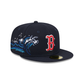 Boston Red Sox Tonal Wave 59FIFTY Fitted Hat