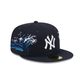 New York Yankees Tonal Wave 59FIFTY Fitted