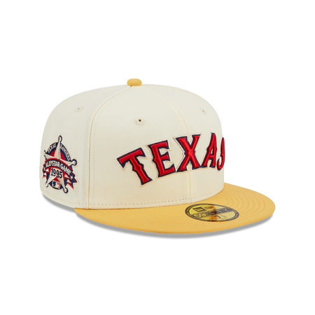 Texas Rangers Cooperstown Chrome 59FIFTY Fitted Hat