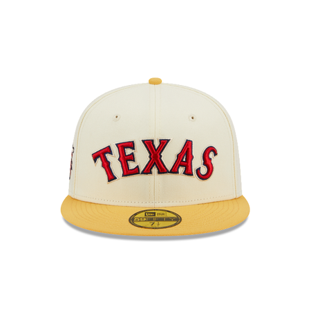 Texas Rangers Cooperstown Chrome 59FIFTY Fitted Hat