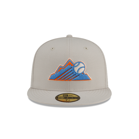Colorado Rockies Stone Orange 59FIFTY Fitted Hat